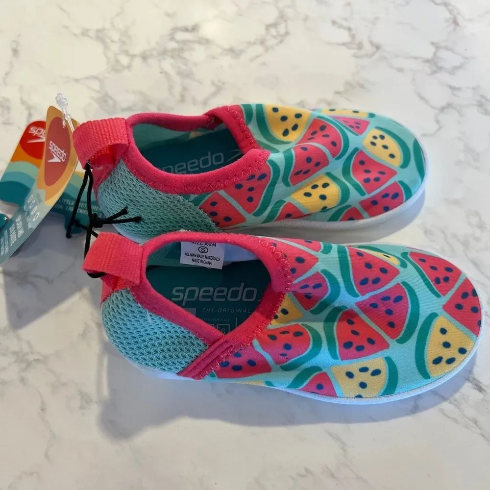 Speedo Kids Water Shoes - Watermelon Design, Small 5-6, NWT, New